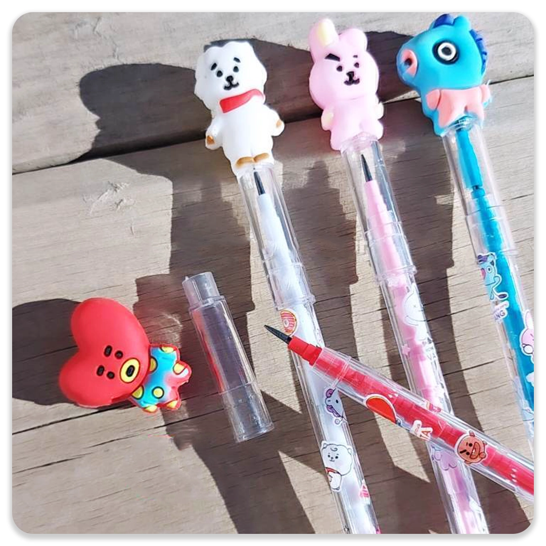 مداد فشنگی عروسکی BTS