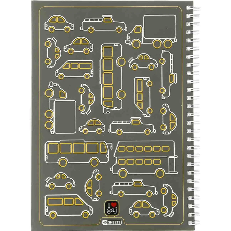 دفتر سیمی 40 برگ گاجکو
